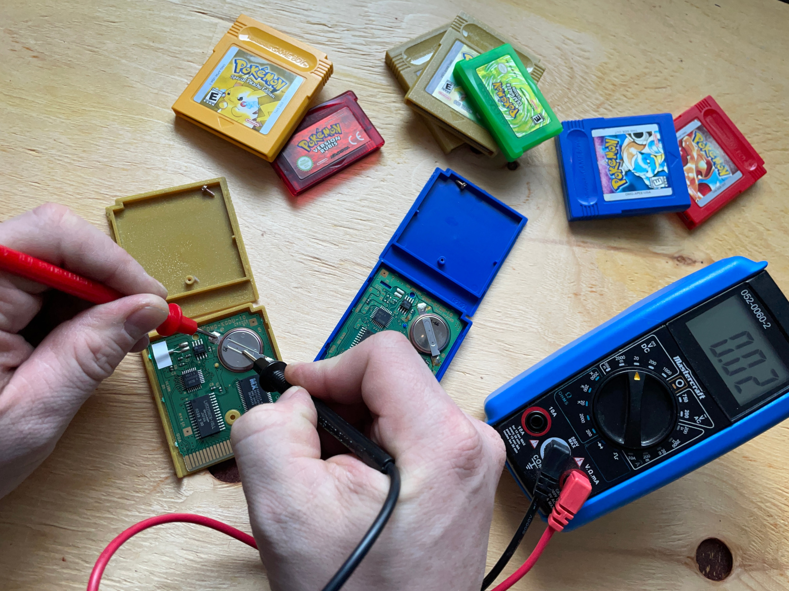 Changer la pile de sauvegarde d'un jeu Game Boy Color